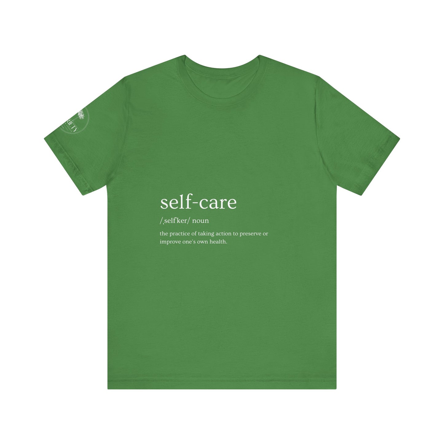 Self-Care Unisex Jersey Tee | Comfort & Relaxation | Perfect for Self-Care Days, Gifts, Mindfulness, Wellness