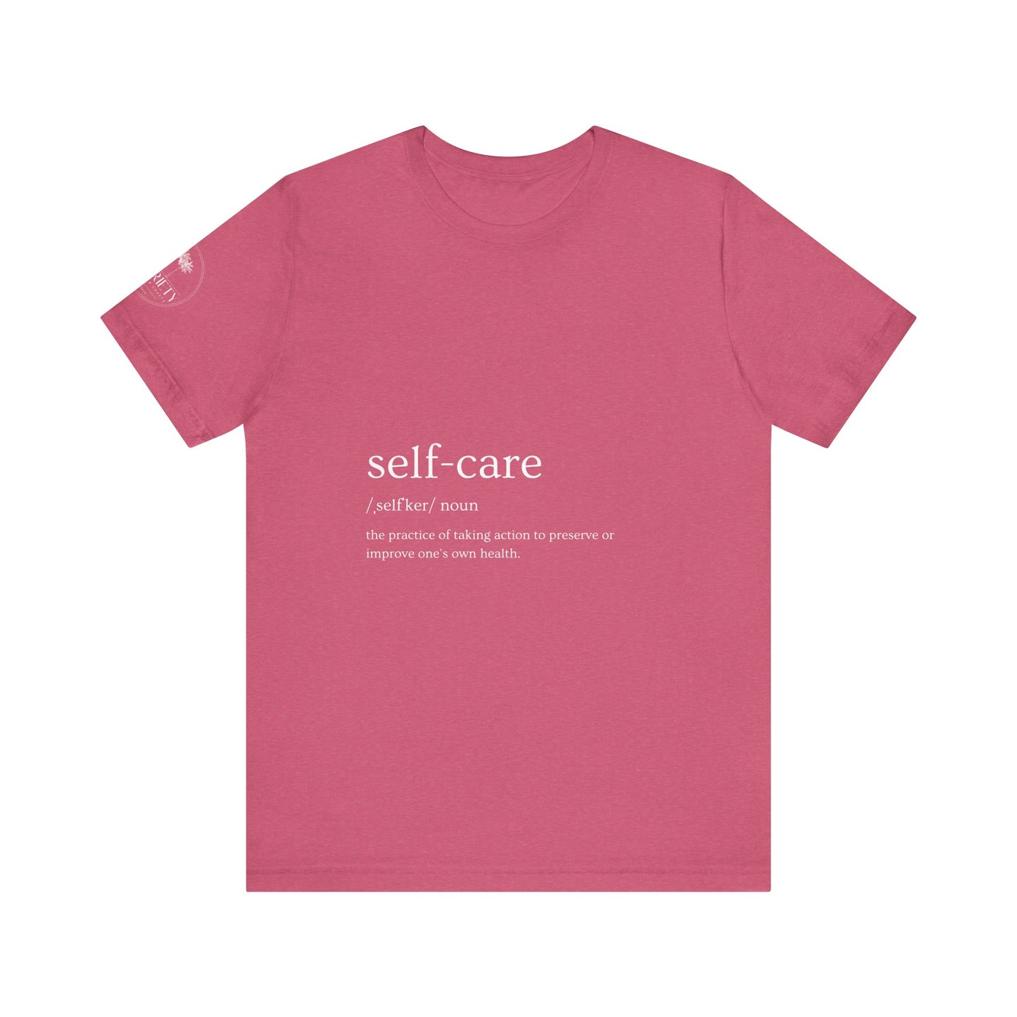 Self-Care Unisex Jersey Tee | Comfort & Relaxation | Perfect for Self-Care Days, Gifts, Mindfulness, Wellness