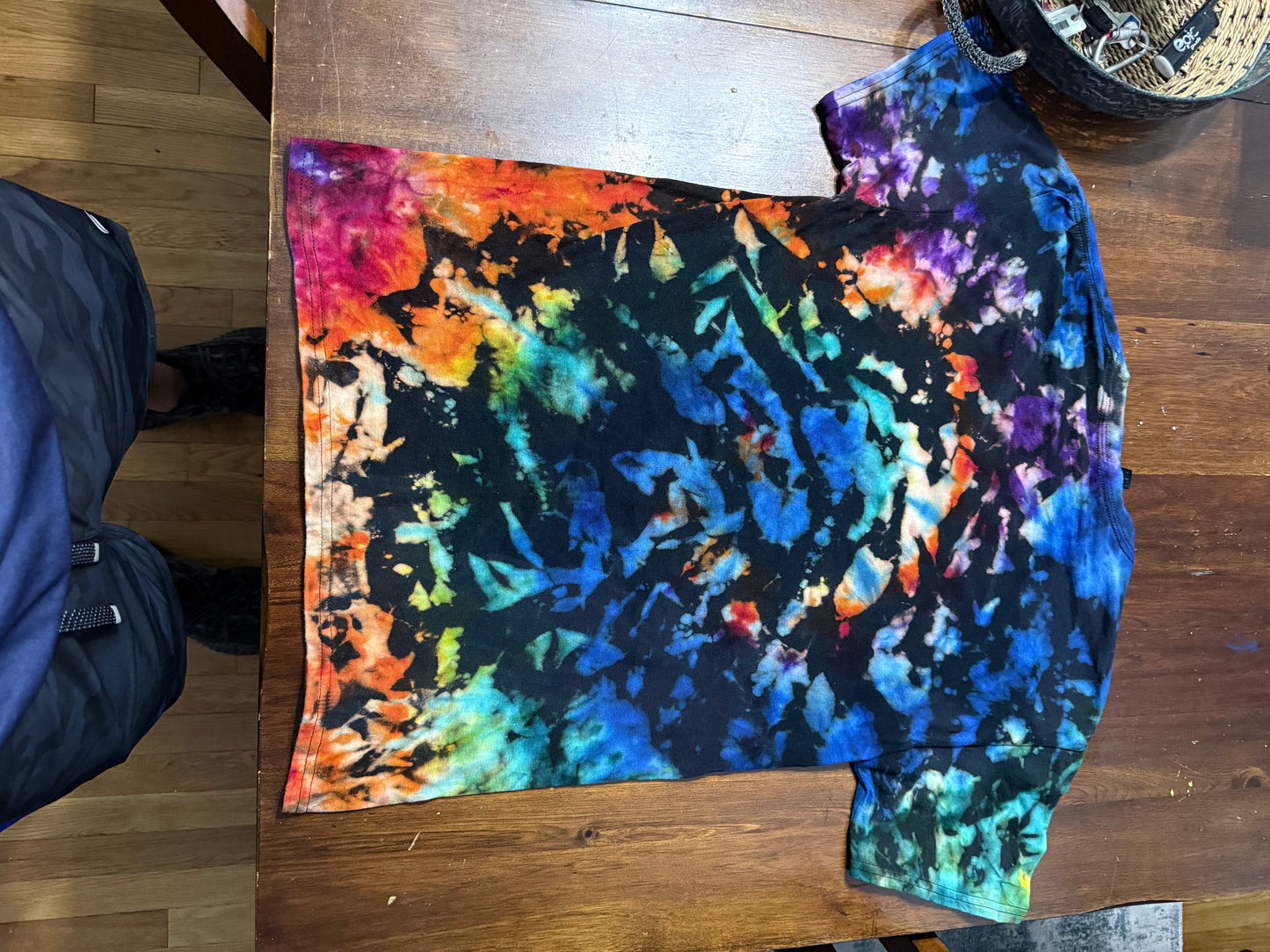 Reverse Ice Tie-Dye multi-color shirt